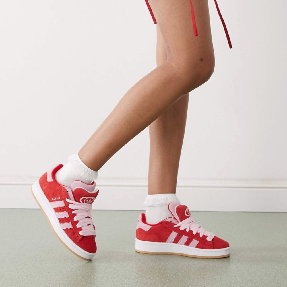 💗♥️ ADIDAS CAMPUS 00S PINK RED DOUBLE TONGUE 💖♥️ - Picture 4 of 4